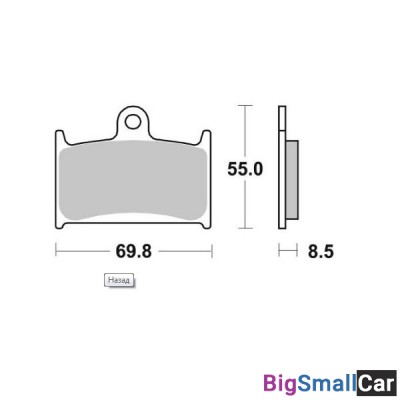 Тормозные колодки, задние Sinter / SBS 624HS