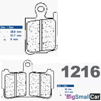 Тормозные колодки CL 1216XBK5